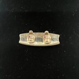 Wakeboard Charm White Gold 9ct with Diamonds & Rubys