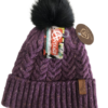 Ladies_Plaid_Lined_Beanie_Mulberry Ladies_Plaid_Lined_Beanie_Mulberry