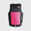 Follow Tact Ladies Vest Black Pink Back 2023