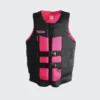 Follow Tact Ladies Vest Black Pink Front 2023