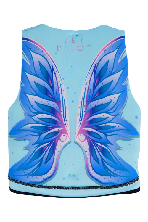 Jet Pilot Girls Wings Youth Cause Neo Vest Blue 2023 - Image 2