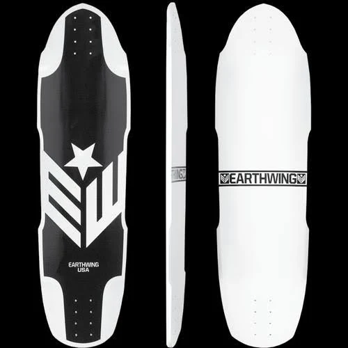 Earth Wing Big Hoopty Composite 36.75 Deck USA Star Black & Grey Earth Wing Big Hoopty Composite 36.75 Deck USA Star Black & Grey