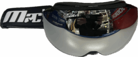 iSpeed Thunder Goggle Asian Fit Black /Silver & Blue LL