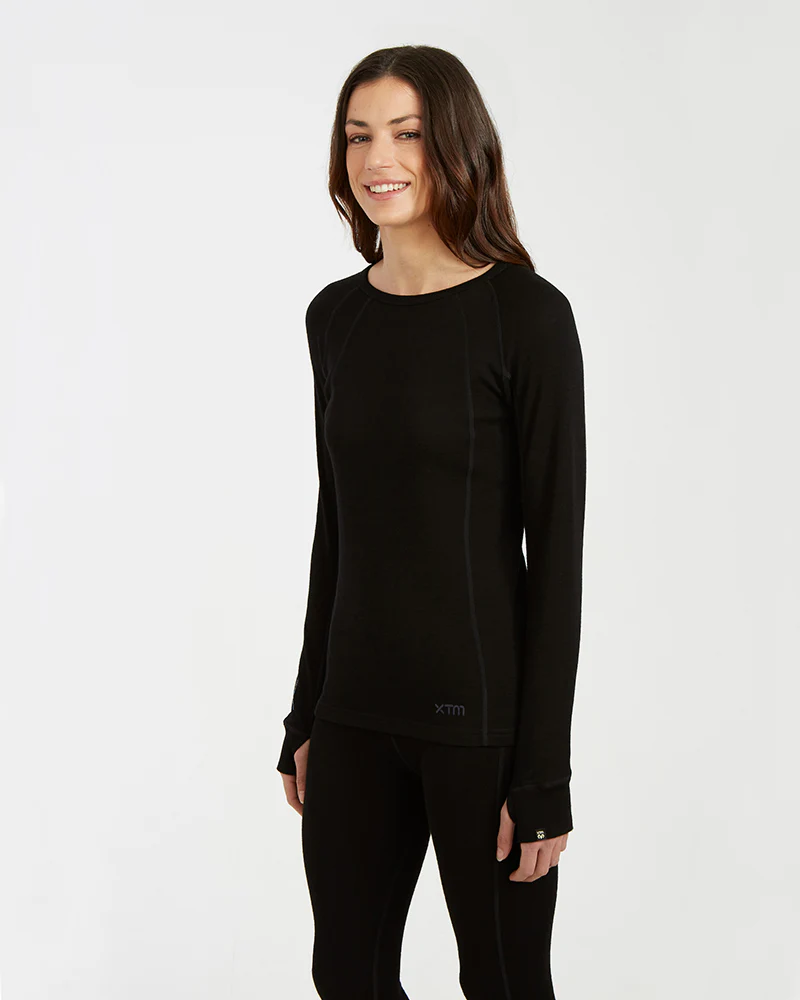 XTM Merino Thermal Top Womens 230 Black - Image 4