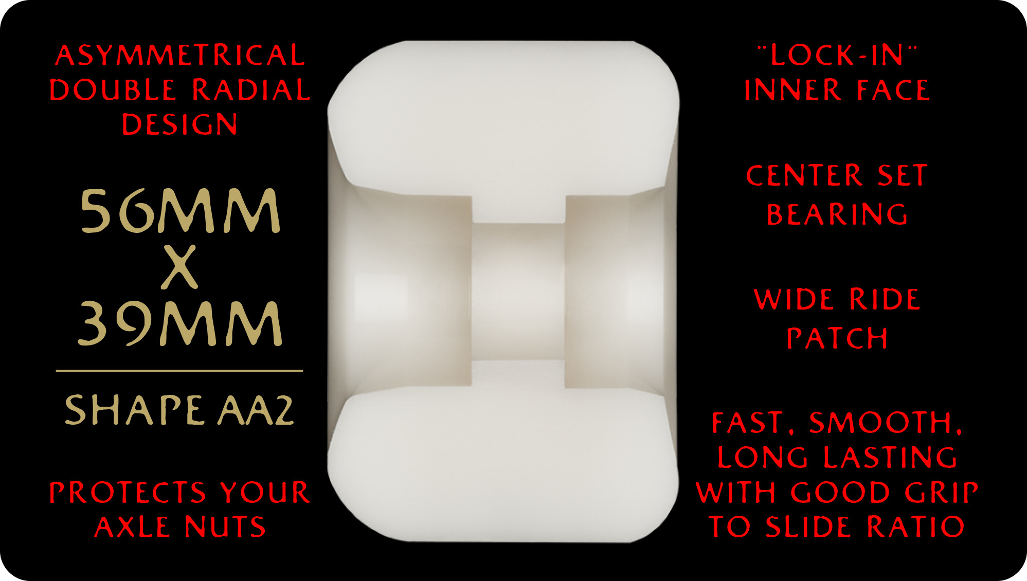 Powell Dragon Formula Nano Rat AA2 56mm x 39mm 93a - Image 2