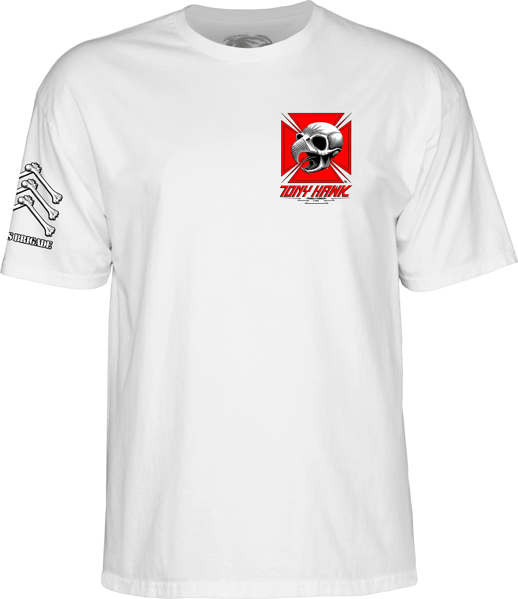 hawk tshirt white front