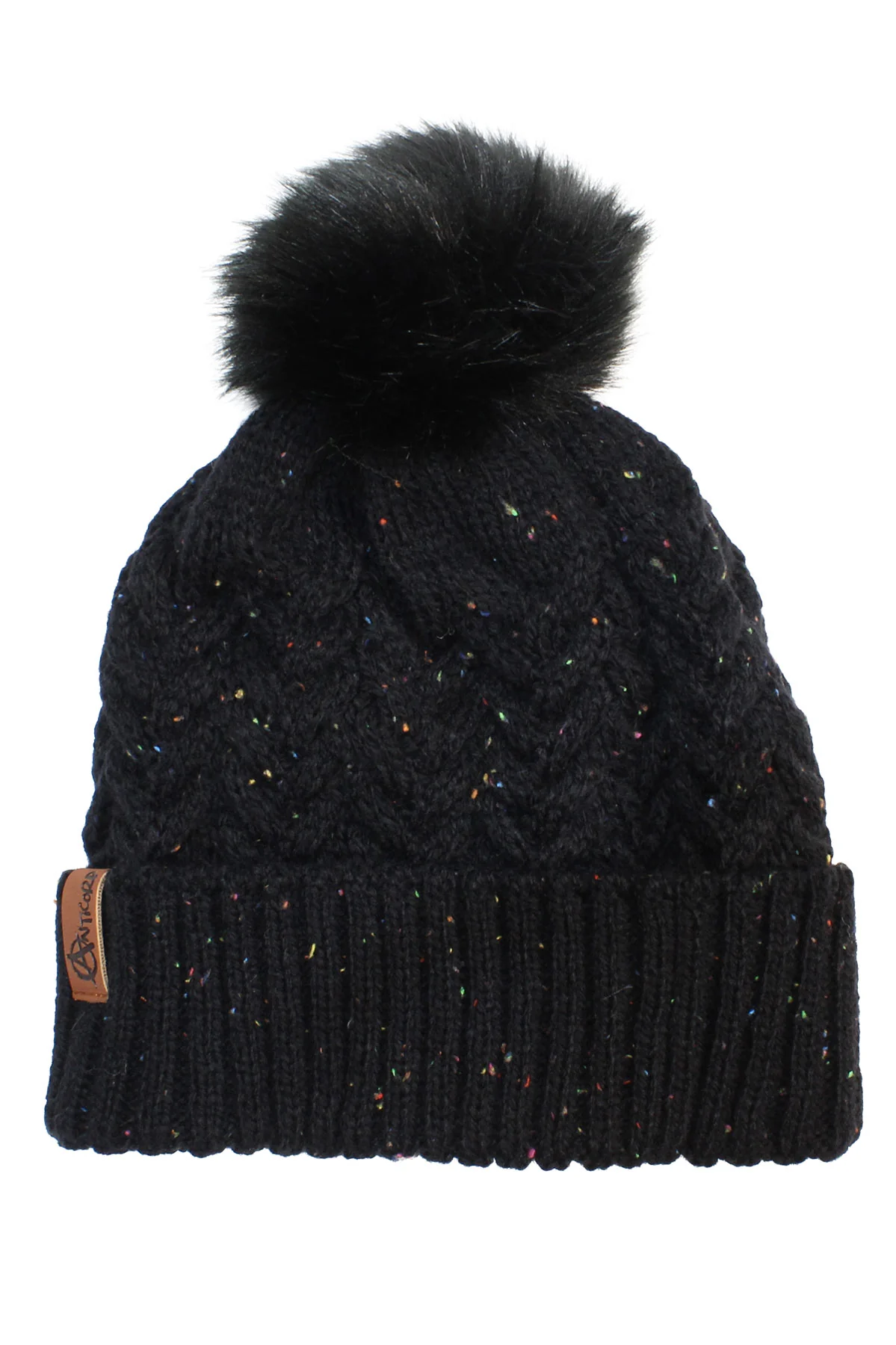 Anticorp_Beanie_Ladies_Plaid_Lined_Black Anticorp_Beanie_Ladies_Plaid_Lined_Black