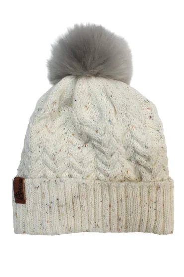 Anticorp_Beanie_Ladies_Plaid_Lined_White Anticorp_Beanie_Ladies_Plaid_Lined_White