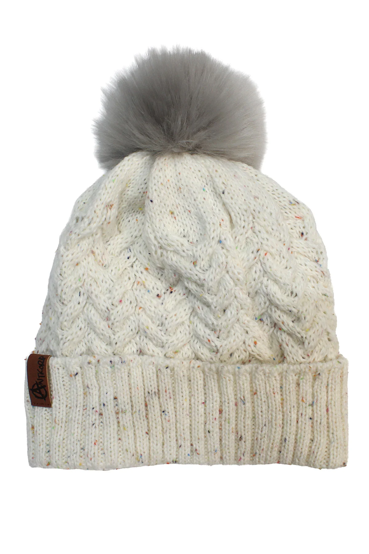 Anticorp_Beanie_Ladies_Plaid_Lined_White Anticorp_Beanie_Ladies_Plaid_Lined_White