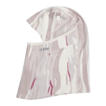 Le Bent Heavyweight Grid Balaclava 280 Pearl Snow Gum