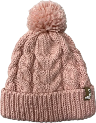 anticorp-ladies-cable-lined-beanie-pink