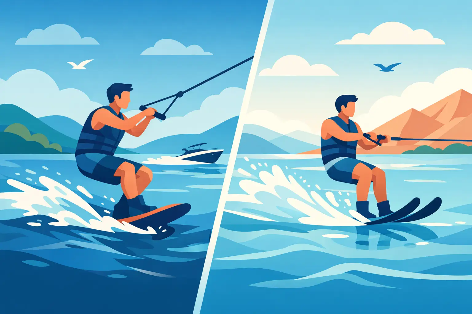 Is Wakeboarding or Water Skiing Easier?