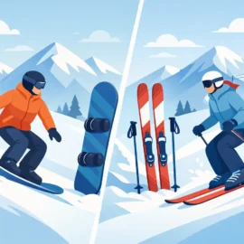 Snowboard vs Skis for Beginners