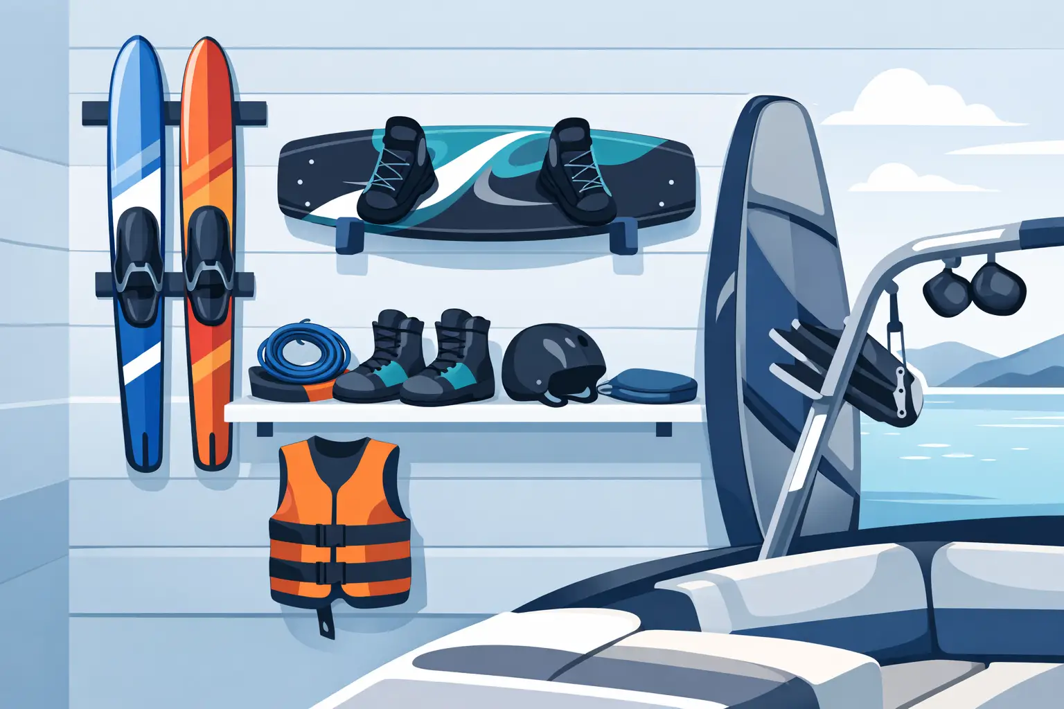 Water Ski and Wakeboard Storage Tips