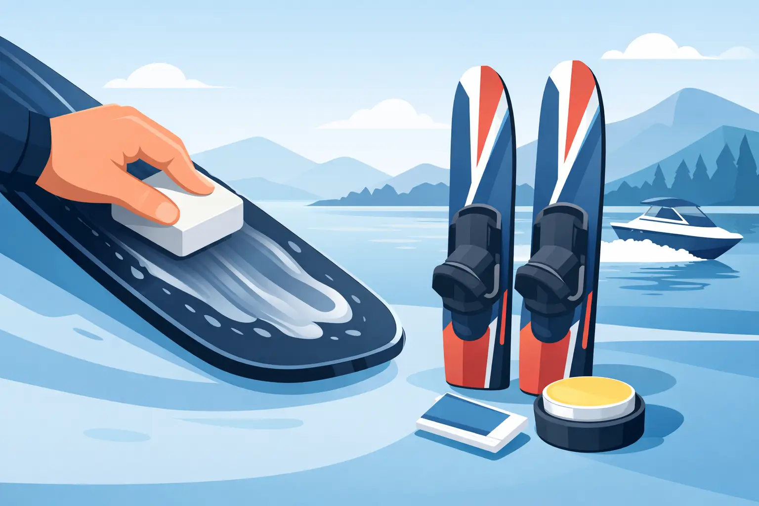How to Wax Water Skis Without Hurting Performance