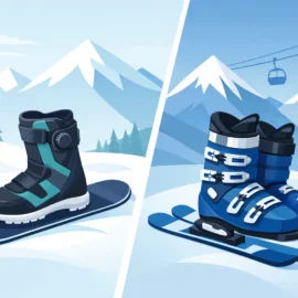 Snowboard Boots vs Ski Boots for First Timers