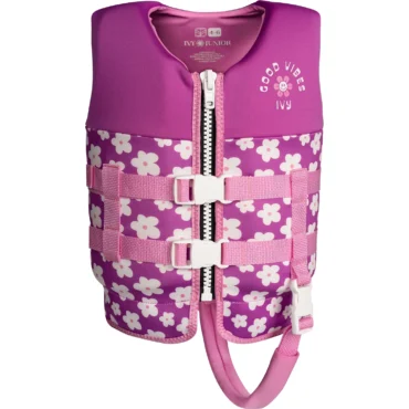 IVY Junior Girls Vest Purple Flowers 2027 4-5 front