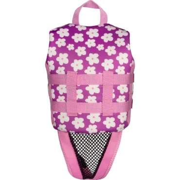IVY Junior Girls Vest Purple Flowers 2027b
