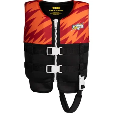 KGB Junior Boys Vest Electric Red 2027 Front 4-6