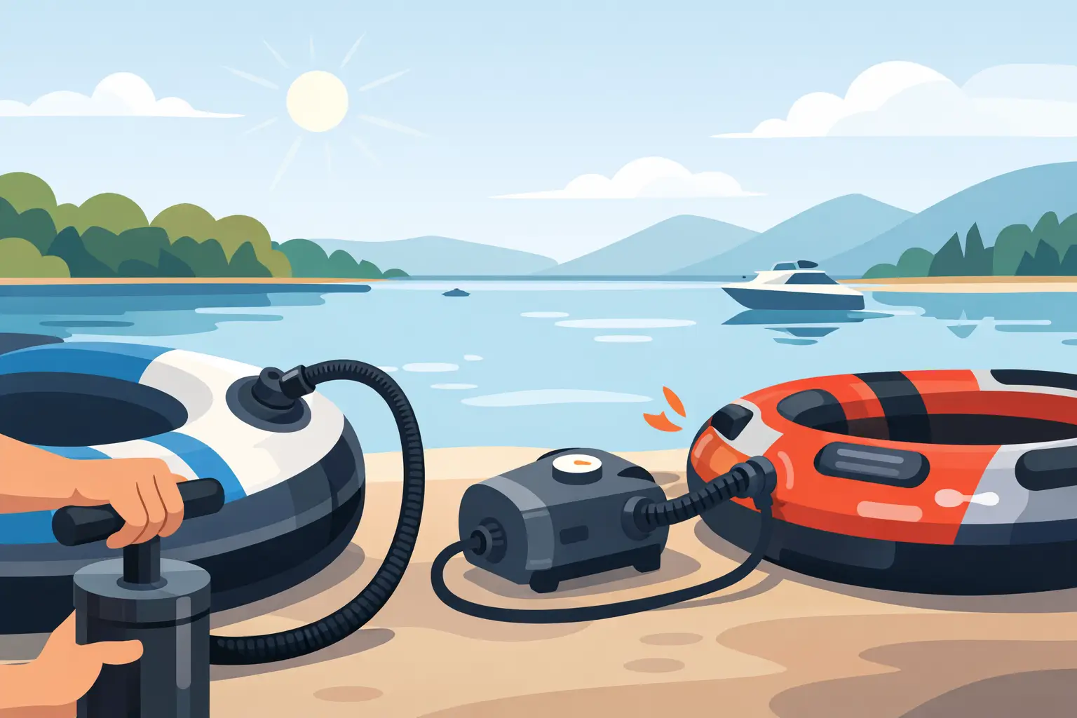 How to Inflate Boat Tubes Without Wrecking Them